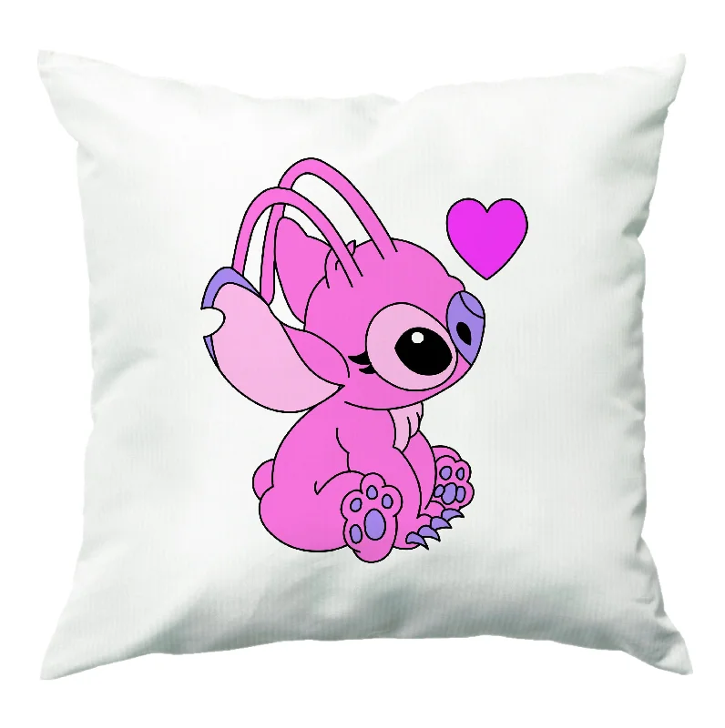 Special Promotion Love Heart Pattern - Pink Alien Cushion