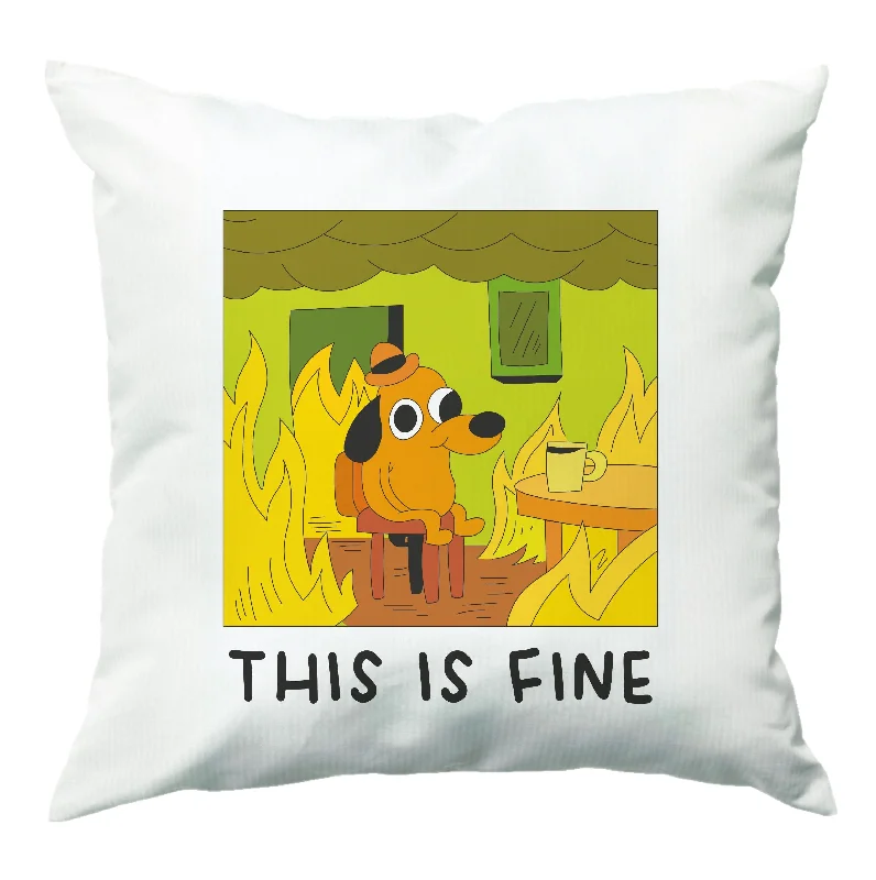 Doorbuster Deal This Is Fine - Memes Cushion