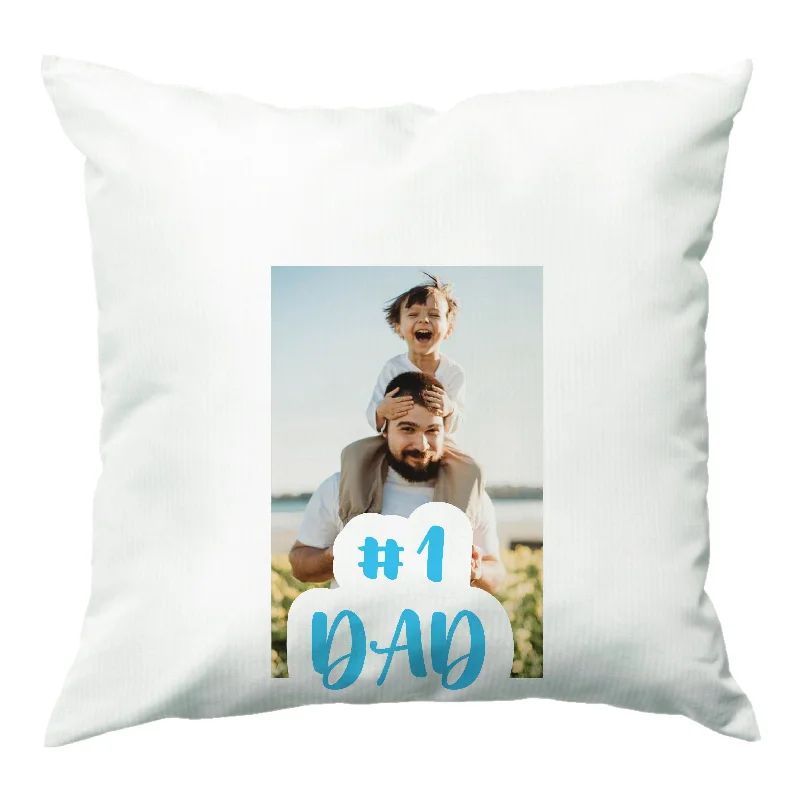 Big Savings Hashtag 1 Dad - Personalised Father's Day Cushion