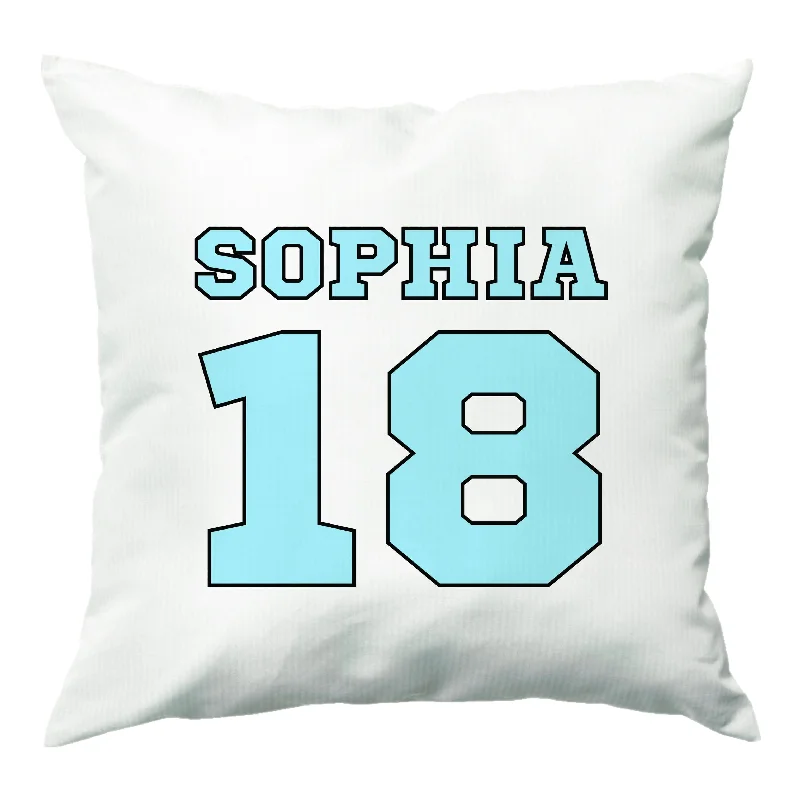Deal of the Day Light Blue - Personalised Football   Cushion