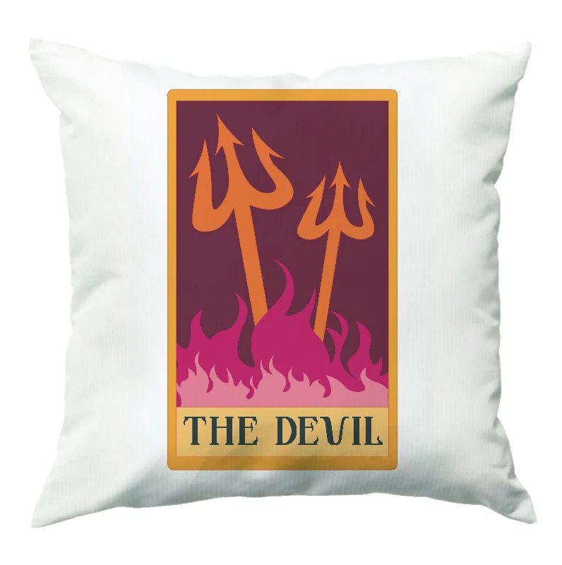 Blowout Sale The Devil - Tarot Cards Cushion