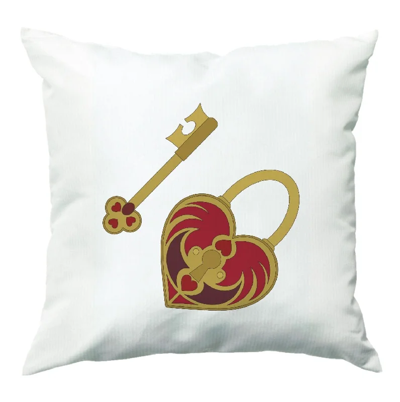 Don't Wait Red Locket And Key - Valentine's Day Cushion
