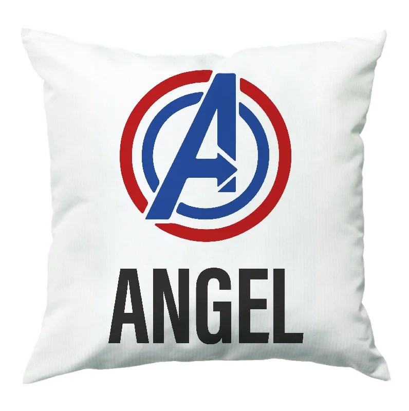 Value Deals Superheroes Symbol - Personalised Superhero Comic Cushion