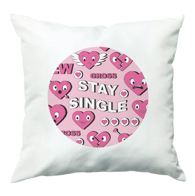 Discount Deals Stay Single - Valentine's Day Cushion