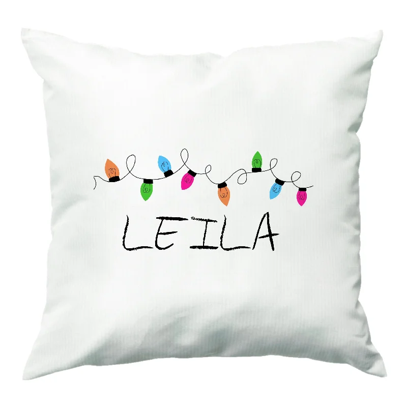 Today’s Deal Fairy Lights - Personalised Stranger Cushion