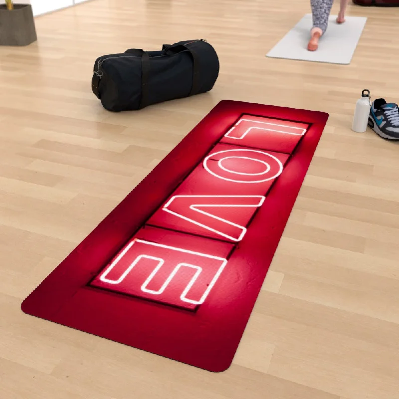 Weekend Flash Sale Yoga Mat - Neon Love