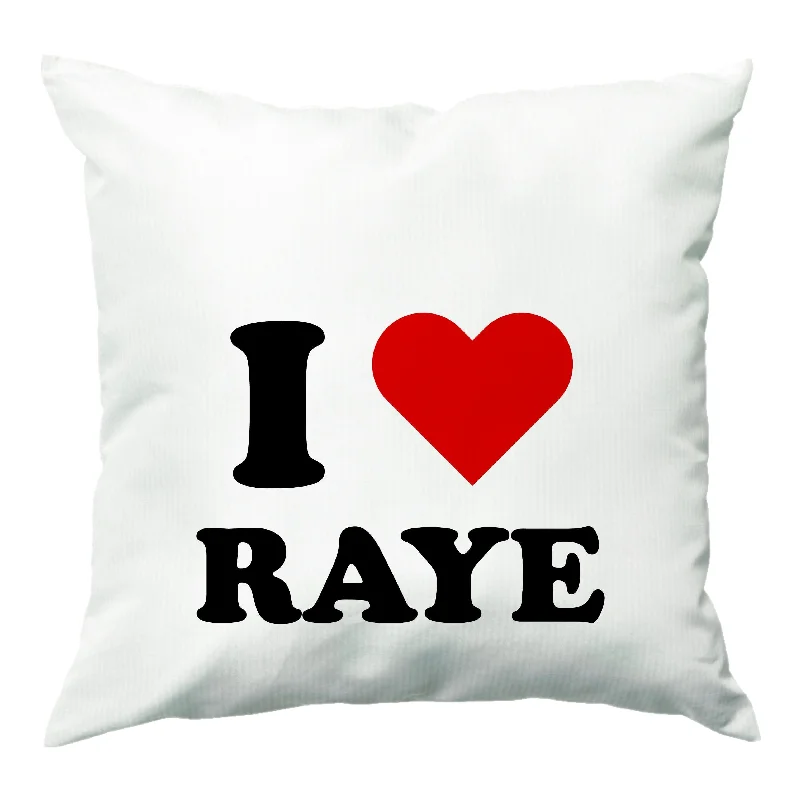 Mega Sale I Love Raye - Festival Cushion