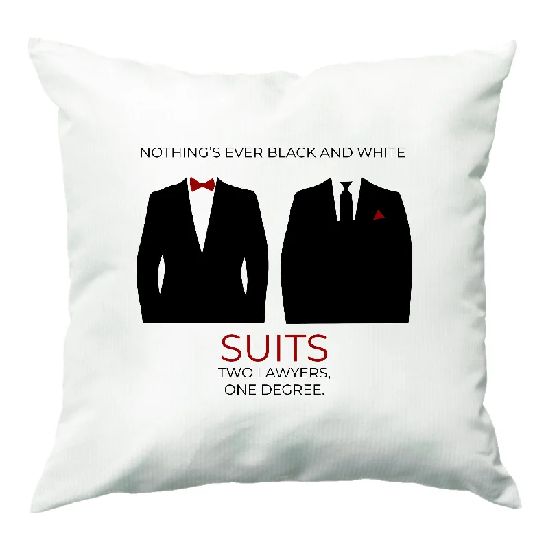 Discount Extravaganza Nothings Ever Black And White Cushion