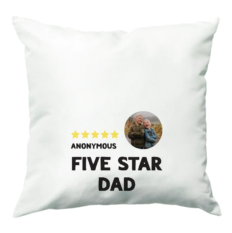 Act Now Five Star Dad - Personalised Father's Day Cushion