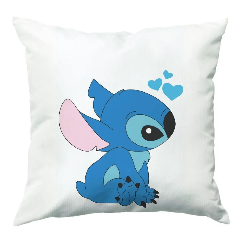 Amazing Deals Blue Hearts Alien Blue Valentine's Cushion