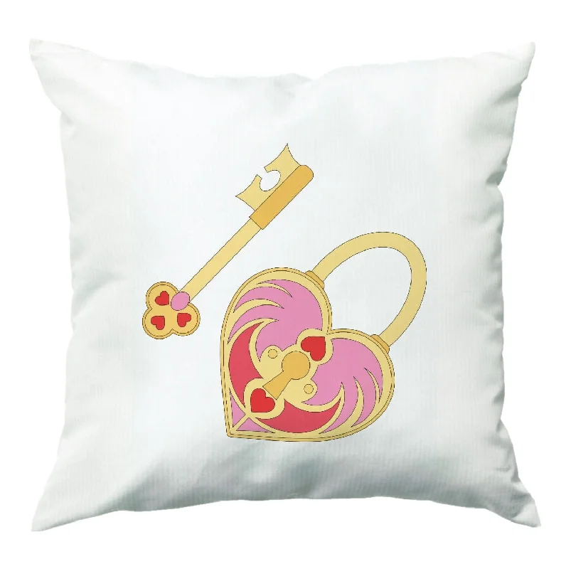 Early Access Pink Locket And Key - Valentine's Day Cushion