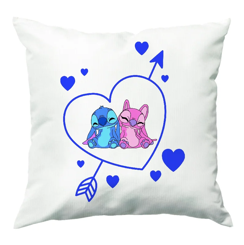 Season Finale Sale Arrow Heart - Pink Alien Cushion