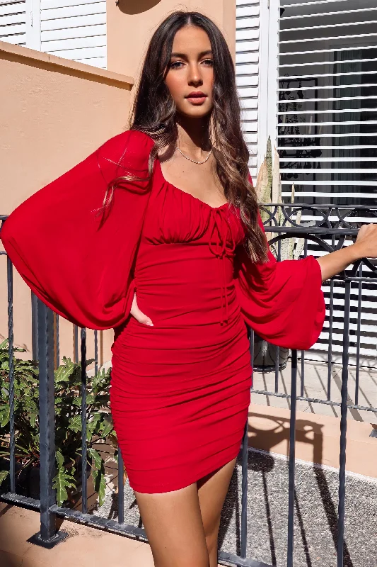 Limited Availability Cassia Dress - Red