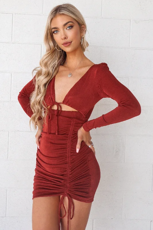 New Markdowns Montana Dress - Wine