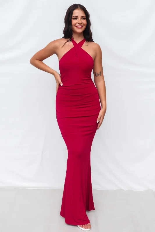 Quick Sale Kumi Maxi Dress - Cherry