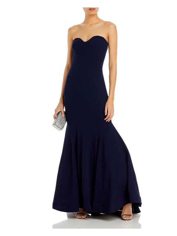 Blowout Deals AQUA FORMAL Womens Zippered Sleeveless Sweetheart Neckline Full-Length Evening Mermaid Dress