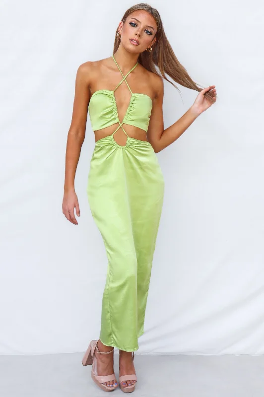 Lowest Prices Ramilia Midi Dress - Lime