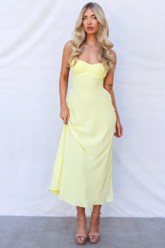 Limited Time July Maxi Dress - Yellow