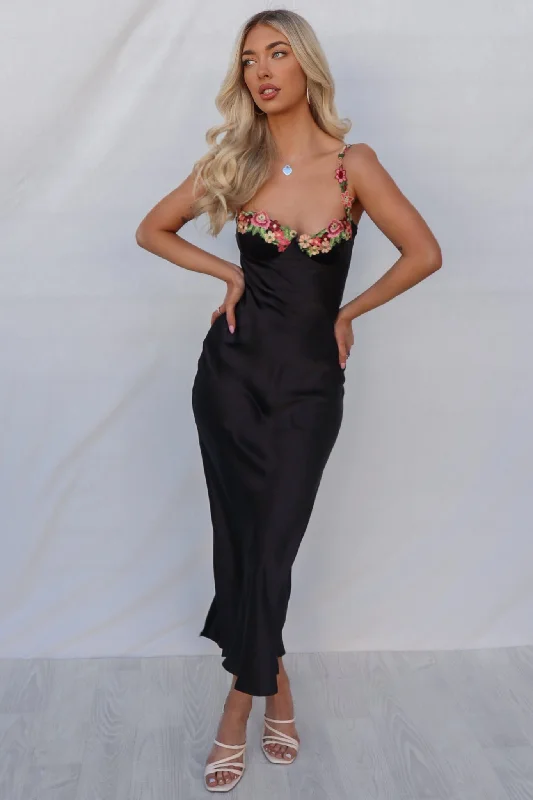 Act Now Myrtle Maxi Dress - Black