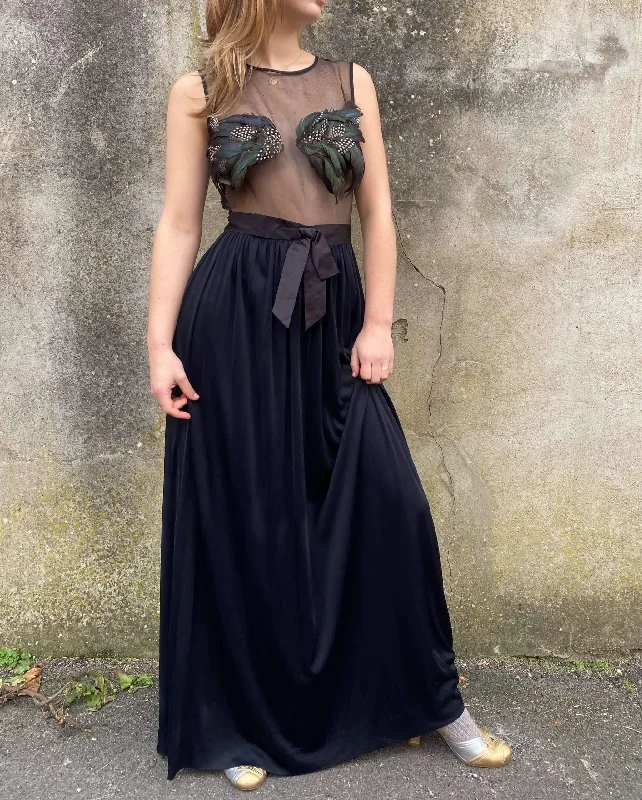 Buy Now 1960s Jean Varon Feather Dress