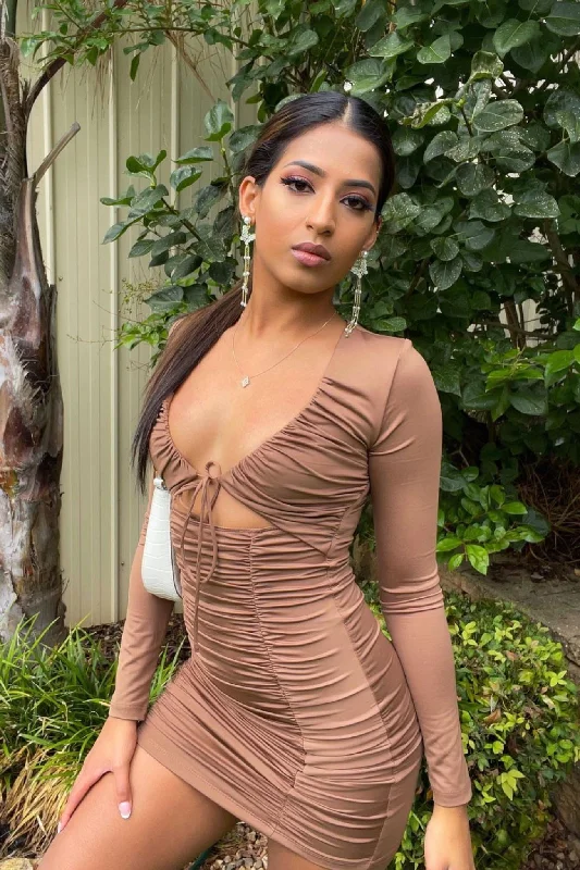 Overstock Sale Enya Dress - Chocolate