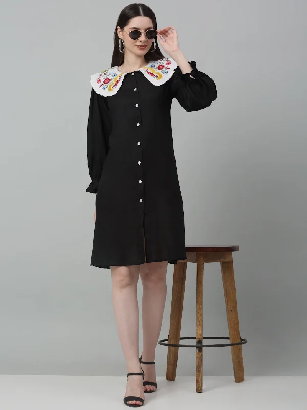 Blowout Sale Women's Floral Embroidered A-line  Dress