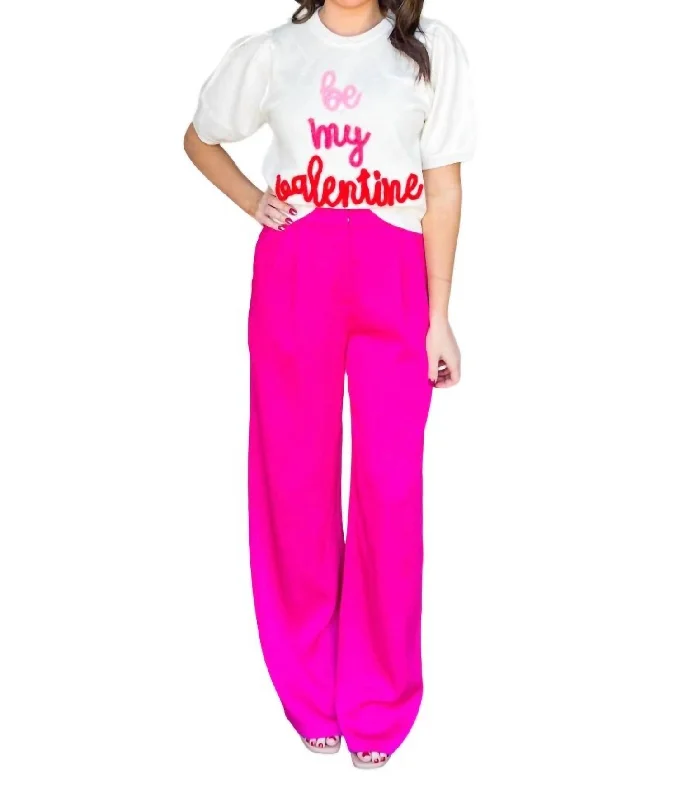 Special Price Be My Valentine Top In White