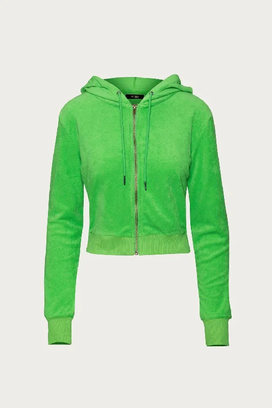 Season Finale Sale Bolton Terry Jacket In Bright Green