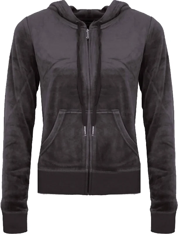 Price Reduction Born To Be Glamorous Robertson Hoodie In Dark Grey