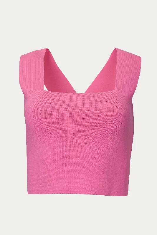 Daily Deals Calendula Knitted Tank In Pink