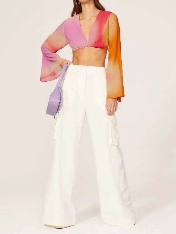 Special Savings Chakra Ombre Bra Top In Pink