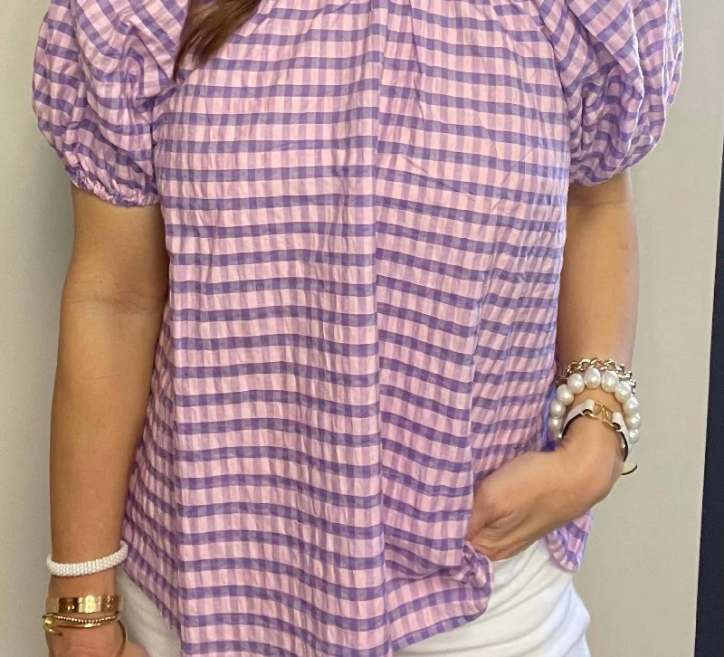 Exclusive Online Offer Check Top In Pink/purple