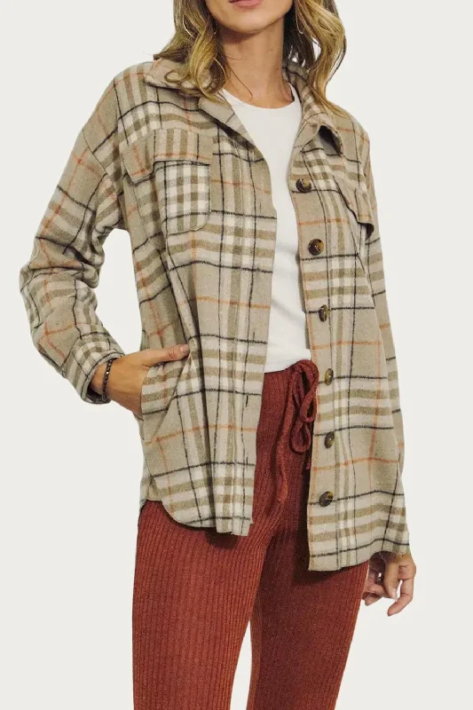 Today’s Special Checked Wool-Blend Shirt-Jacket In Brown