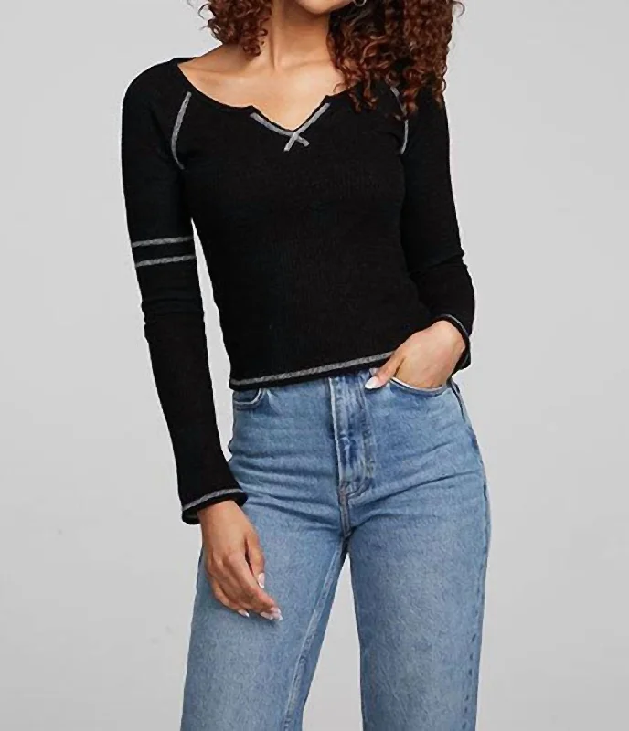 Savings Galore Cooper Long Sleeve In Black