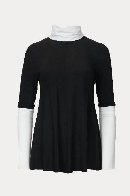 Seasonal Clearance Danute Jersey Colorblock Tee In Black/white