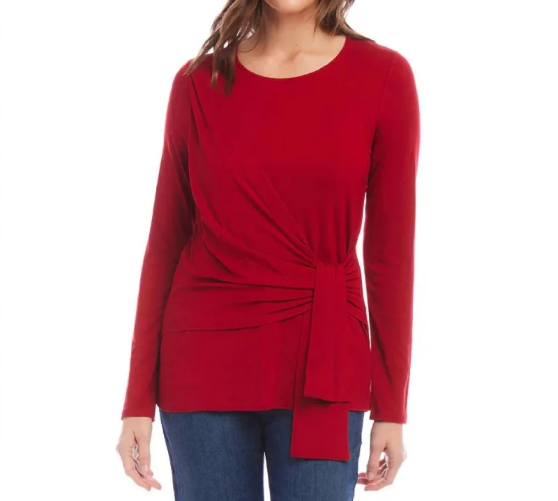 Exclusive Access Drape Front Top In Redi