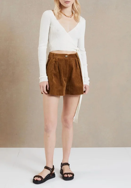 Huge Savings Freya Wrap Long Sleeve Knit Top In Ivory