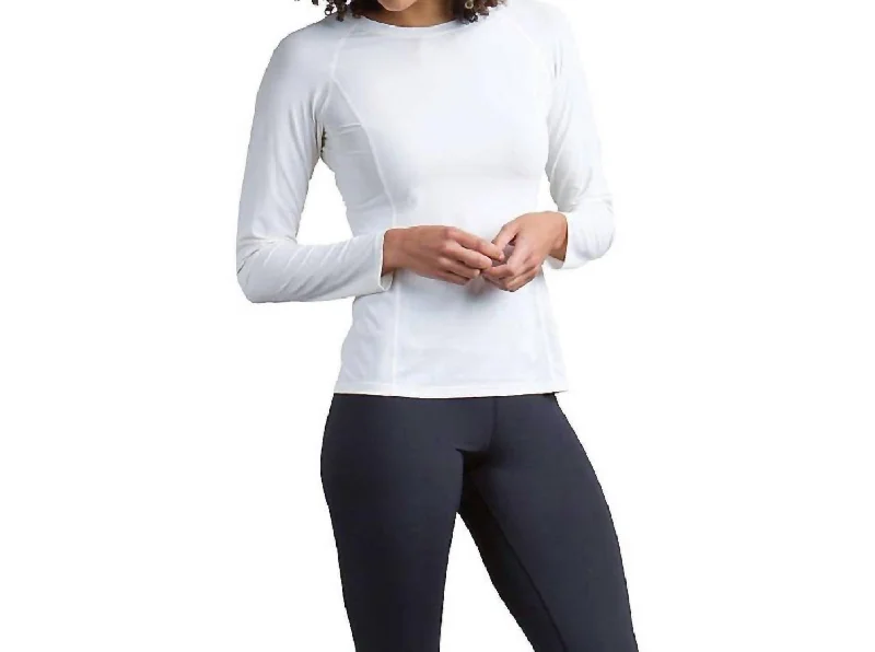 Fantastic Offers Give-N-Go Performance Base Layer Crew Tee In Alyssum