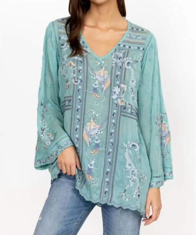 Daily Deals Halcyon Phoenix Tunic In Marine Blue
