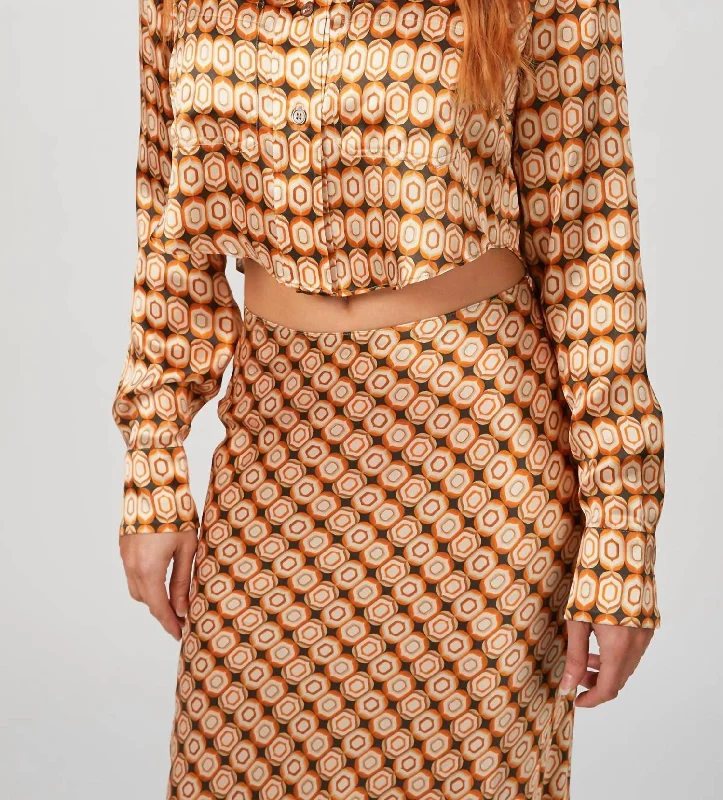 Weekend Flash Sale Leola Top In Espressso Multi