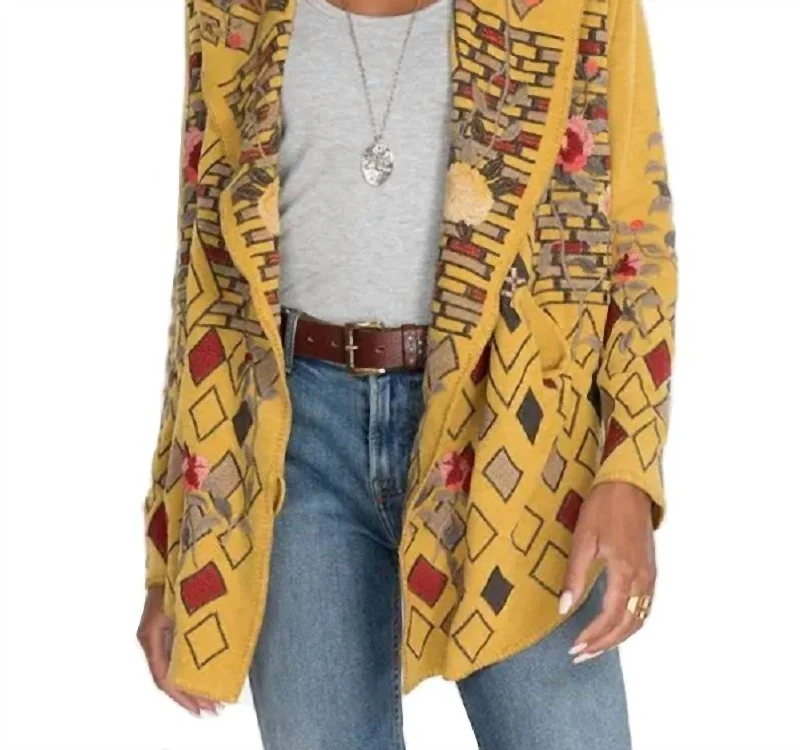 Year-End Sale Lirsy Short Hoodie In Golden Palm