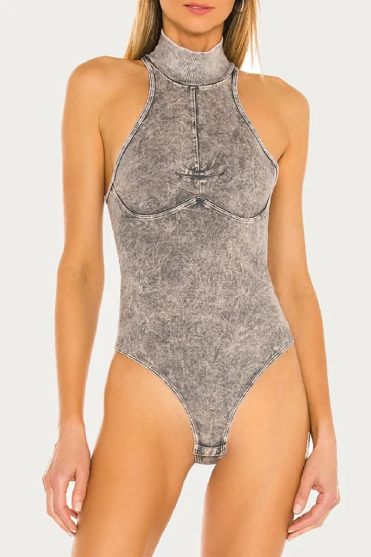 Don't Wait Martinique Bodysuit In Black Ice