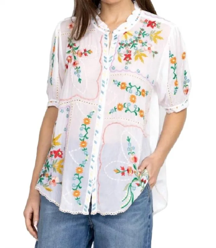 Steals and Deals Mircea Blouse In White