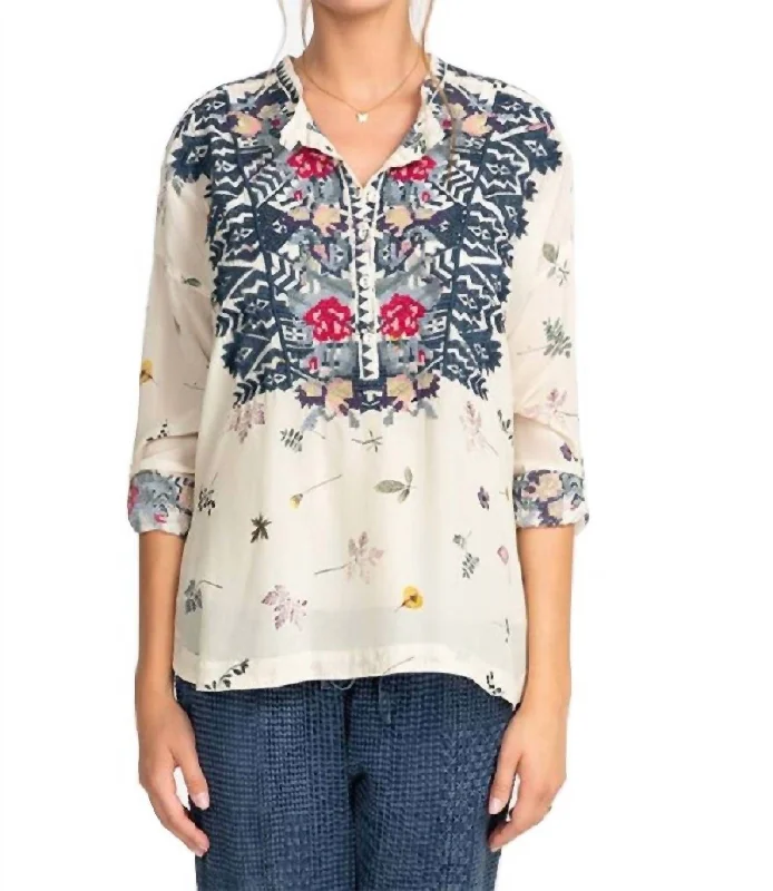 Quick Sale Nostra Silk Blouse In Multi A