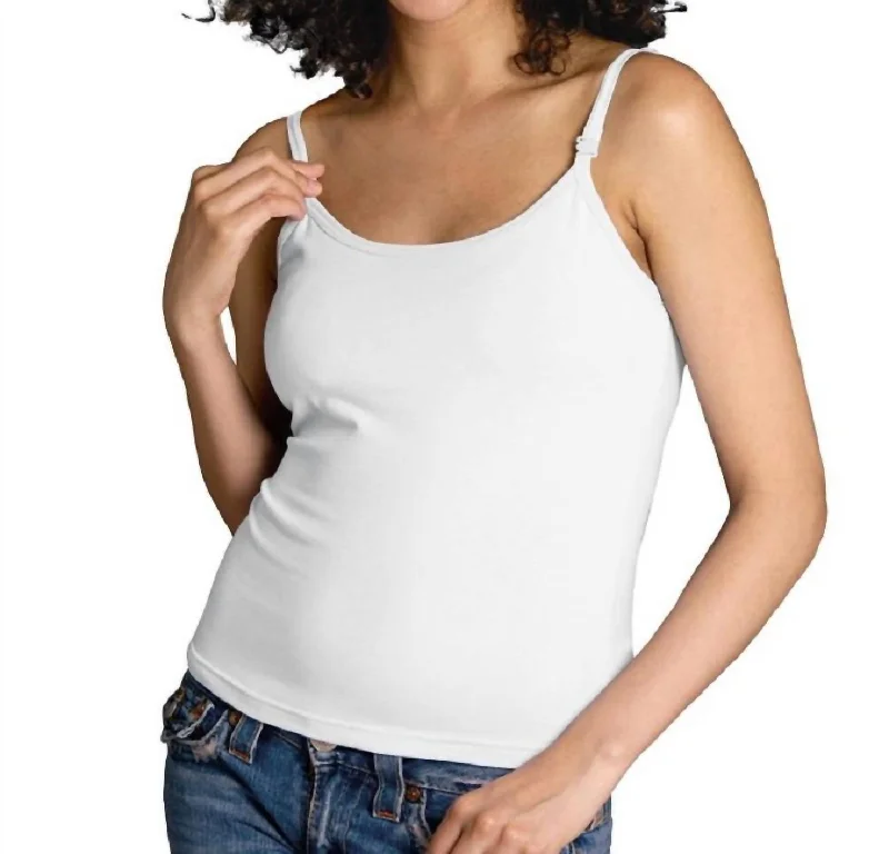 Super Sale Nursing Bra Tank In White