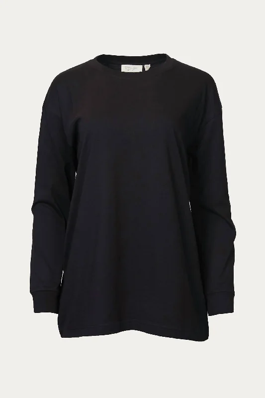 Referral Discount Oversized Cotton-Jersey T-Shirt In Black