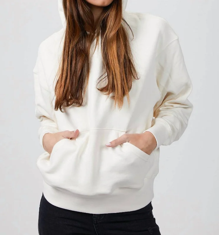 Last Chance Oversized Hoodie In Off White