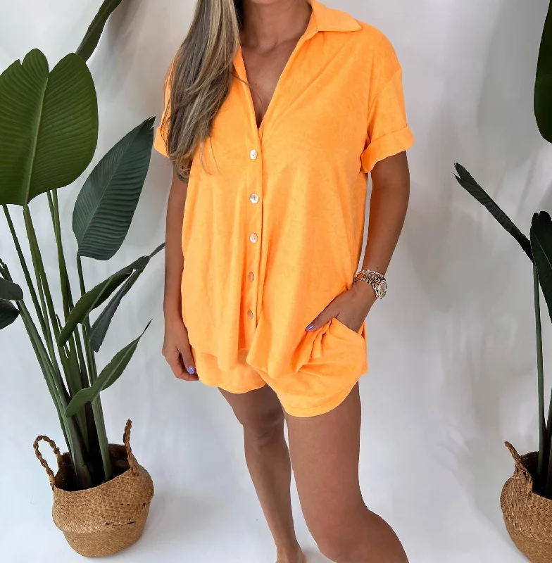 YEAR-End Sale Parker Button Down In Orange