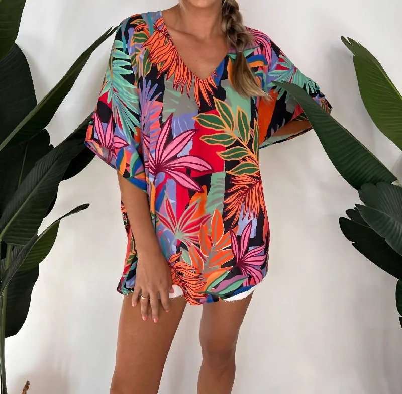 Extra Discounts Peta Tunic Tropical Paradise In Multi