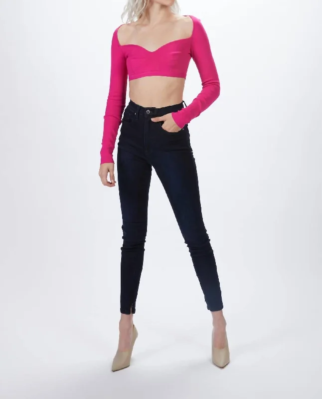 Great Deals Princess Knit Bra In Fuschia